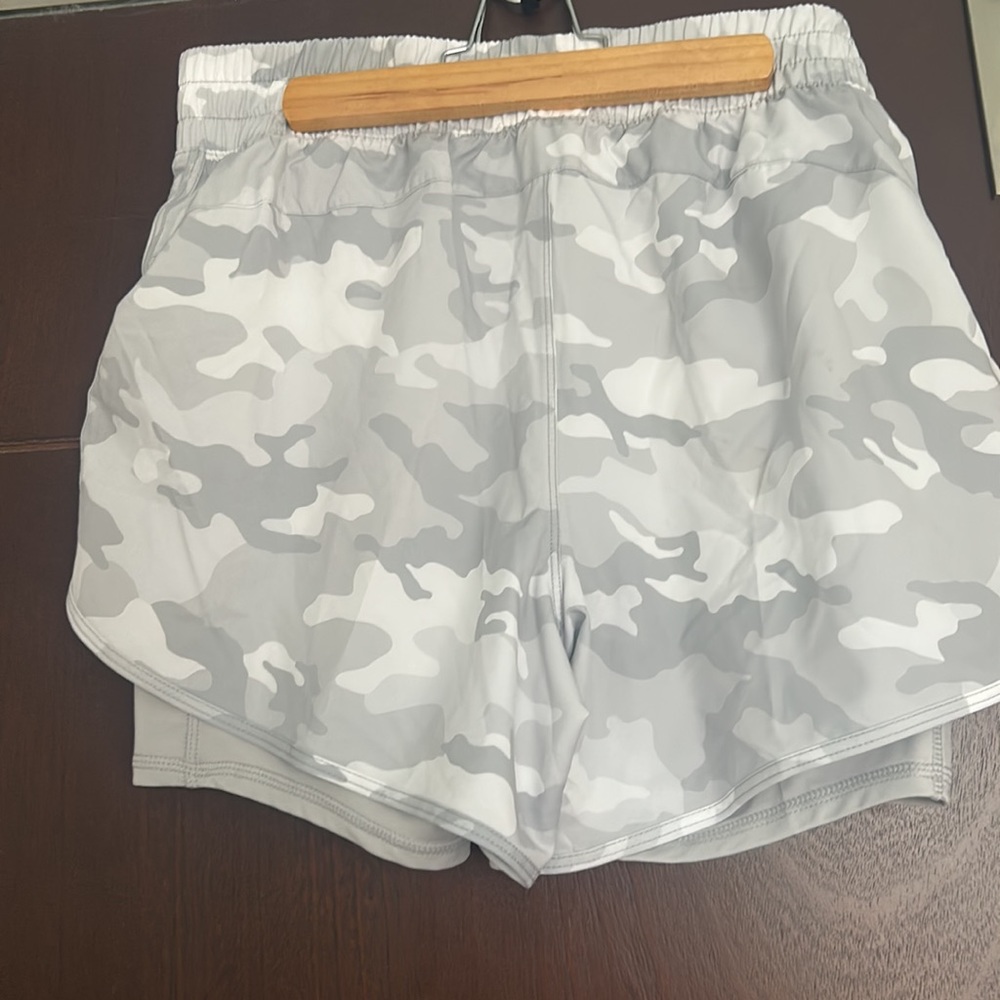 Light camouflage athletic shorts